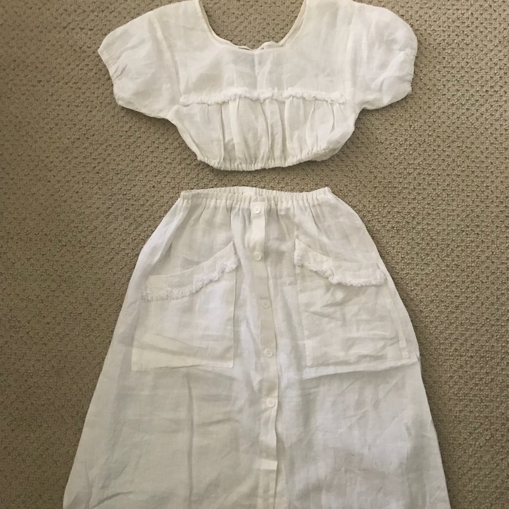 Reformation Jalisco two piece skirt and top